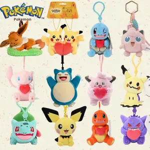 Colgante oficial de Pokémon Pikachu, juguete de peluche Eevee, <span class=keywords><strong>mochila</strong></span> de juguete, bolsa de decoración, accesorio, llavero, muñeca - Product Image 1