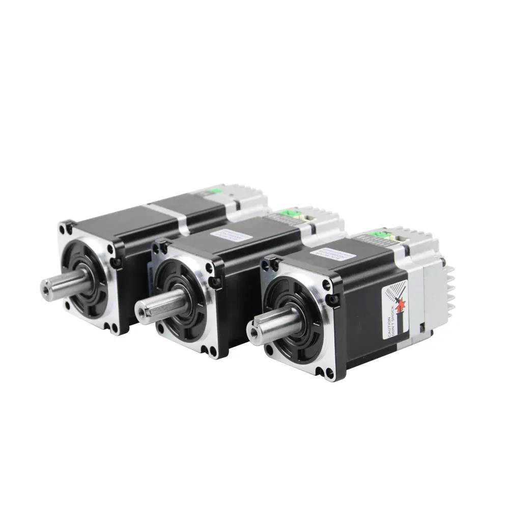 Canopen Ethercat Mode 80Mm 750W 220V Dc Servomotor En Aandrijving Met Rem Gebouwd In Servomotor 0.75kw 1kw