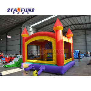 Château plein d'entrain de videur gonflable coloré de maison de rebond de PVC de qualité commerciale pour des locations d'amusement de château sautant extérieur - Product Image 4