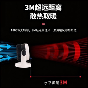 <b>Small</b> Desktop <b>Heater</b> Electric 1.4m Cord Flame Retardant Materials Office Home Bedroom Dormitory Use Fast Heating Energy Saving - Product Image 3