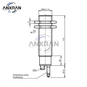 Sensor Ultrasónico Reflectante UC500-30GM-IUR2-V15 104092 M30, Interruptor de Proximidad UC50030GMIUR2V15 - Product Image 5
