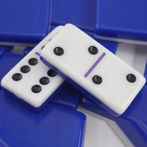 Ensemble de jeu de famille Double Six <span class=keywords><strong>Domino</strong></span> personnalisable Dominos en acrylique double couche imprimé UV avec coin R - Product Image 4