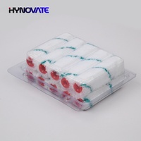 Vente en gros depuis la Chine Brosse à rouleau en microfibre à rayures vertes pour la peinture murale