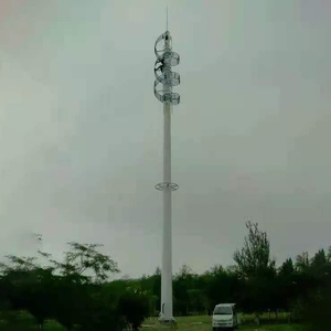 Mât d'antenne autoportant Shenghong Monopole, tour de <span class=keywords><strong>communication</strong></span>, Internet 5G, acier galvanisé à chaud, 15M-80M, Amérique - Product Image 3