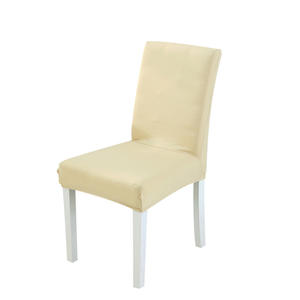 Funda de Silla de Seda de Leche de Color Sólido de Primera Calidad, Rectangular, Elástica, Apta para Hotel y Hogar, Lavable a Máquina, Fibra de Poliéster - Product Image 3