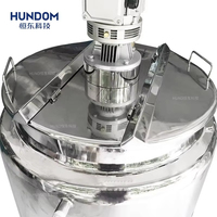 Prix de réservoir de mélange en acier inoxydable désinfectant pour les mains Gel homogénéisateur mélangeur savon liquide détergent faisant la Machine