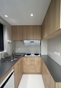 Lámina de Acero Inoxidable con Acabado <span class=keywords><strong>Madera</strong></span> Antihuellas para Cocina - Product Image 2