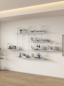Modern Minimalist Wall-mounted Aluminum <b>Display</b> Cabinet Detachable Italian-style Wine Rack-Customizable 15kg Fujian China - Product Image 3