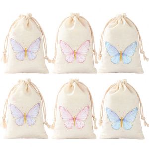 10*15cm <strong>Unicorn</strong> Gift <strong>Bags</strong> Small Cotton Drawstring Pouch Pouches for Baby Shower Kits Birthday <strong>Party</strong> Favor - Product Image 2