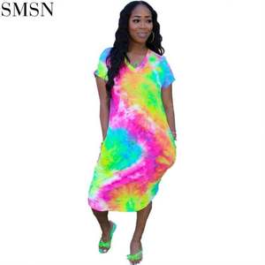 white cotton dress for tie dye