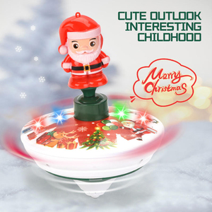 Groothandel Kerst Spinnen Top Speelgoed Speed Twirl Top Met Licht En Muziek Rotatie Speelgoed Voor Kinderen Kerstfeest Geschenken <span class=keywords><strong>Spiner</strong></span> - Product Image 3