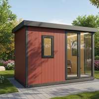 Maison modulaire multifonctionnelle en bois, studio/maison d'hôtes de jardin, unité de vie extérieure moderne et durable, salon