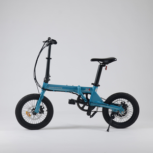 Vélo électrique pliable à une vitesse, système électronique intégré, <span class=keywords><strong>moteur</strong></span> <span class=keywords><strong>de</strong></span> moyeu avant, cadre en alliage d'aluminium, 16 pouces, E-pliable, vente chaude - Product Image 6