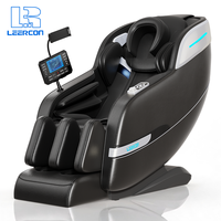 LEERCON 2026 Festpunktmodell 8D Massagesessel mit Schwerelosigkeit, Elektrischer Shiatsu, Wärme, Luftdruck, Fußroller, Tragbar und Faltbar