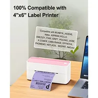 Personnalisé 100x150mm Semi-Brillant Thermique Code À Barres Adhésif Papier 4x6 Blanc Couleur Thermique Étiquette Autocollant Usine En Gros en Stock