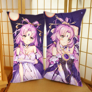 Anime-Spiel-Merchandise Individuell Bedruckter Gestrickter Plüsch Umweltfreundlicher Ungiftiger Kissenbezug 40*70 mit Eigenem Logo für Zuhause Hotel Großhandel - Product Image 1