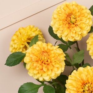 Nouvelles fleurs artificielles en latex, dahlia à tête unique, fleurs au toucher réaliste pour la décoration de la maison, des mariages et des fêtes - Product Image 3