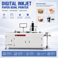 Imprimante jet d'encre UV numérique automatique haute vitesse 1200 DPI pour l'impression d'étiquettes sur papier, bols, cartes et emballages alimentaires