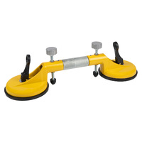 Ventouse double professionnelle robuste pour le tirage des joints de carrelage avec ventouse à vide de 130 mm pour l'installation de dalles de marbre et de pierre