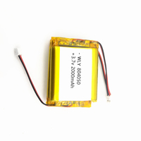 Batterie au lithium polymère rechargeable Wiliyoung 3.7V 2000mAh 8x40x50mm 500 cycles avec MSDS UN38.3