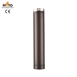 Tuyau de ventilation rond monocouche pour <span class=keywords><strong>cheminée</strong></span> de chauffage intérieur, accessoires de ventilation - Product Image 1