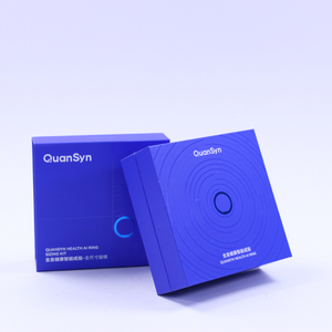 แพ็คเกจแหวนบลูกลาสอัลฟ่าสุดหรูแบบกำหนดเอง แหวนจัดการสุขภาพอัจฉริยะ กล่องของขวัญแม่เหล็กแบบกระดาษแข็งพร้อมโลโก้ - Product Image 2