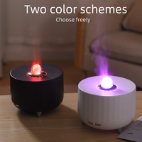 Diffuseur d'arômes ultrasonique domestique à flamme simulée 230 ml pour huiles essentielles, humidificateur de bureau à effet flamme – Grande Vente