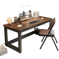 Bureau d'ordinateur renforcé épais, bureau de jeu simple, table de bureau à domicile pour chambre d'étudiant
