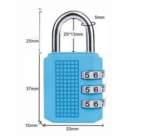 <span class=keywords><strong>Lucchetto</strong></span> di Sicurezza a 4 Cifre per Armadietti da Palestra Economico in Lega di Zinco con Scheda <span class=keywords><strong>Scorrevole</strong></span> e Numero - Product Image 3