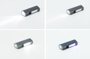 Lampe torche rechargeable 1000lm LED + COB + Laser, 8 modes, USB-C, étanche IP54, corps en aluminium, base magnétique, industrielle, réglable - Product Image 6