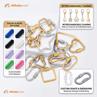 Collier chaîne trombone plaqué or 18 carats avec fermoir mousqueton, pendentif interchangeable en forme d'étoile et de cœur, bijoux d'usine OEM