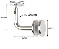 Support d'escalier robuste en acier inoxydable moderne à 90 degrés avec selle courbée pour rampe à tube rond, facile à installer
