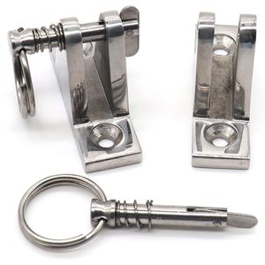 6 Pack Top Bimini a 90 ° con perno in acciaio inossidabile 316 e Hardware marino ad anello, comprese le viti di installazione gratuite - Product Image 2