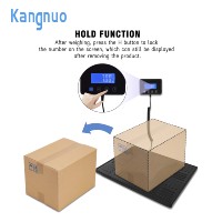 Báscula Digital de Plataforma de Alta Resistencia con Pantalla LCD, Capacidad de 300 kg, Báscula Postal Digital