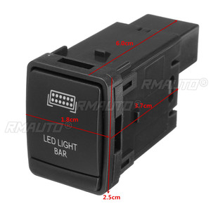 LEDライトプッシュスイッチロッカースイッチボタン12V 3Aフォグ駆動スポットリアLEDライトバーNissan Navara <span class=keywords><strong>NP300</strong></span>パスファインダーX-Trail用 - Product Image 6