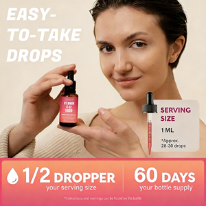 OEM/ODM Integratore di Vitamina B Complessa Organica 60ml, Supporto Energetico Naturale, 5000mcg <span class=keywords><strong>B12</strong></span> in Gocce Liquide per Adulti - Product Image 3