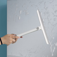 Essuie-glace de voiture professionnel Sunshine 360 degrés en forme de T, raclette souple en TPR, poignée longue en plastique antidérapante, écologique pour vitres