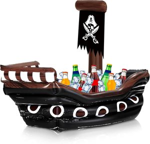<span class=keywords><strong>Bateau</strong></span> rafraîchisseur gonflable en PVC orange personnalisé en forme de <span class=keywords><strong>bateau</strong></span> <span class=keywords><strong>pirate</strong></span> <span class=keywords><strong>pour</strong></span> <span class=keywords><strong>piscine</strong></span> avec logo sur mesure - Product Image 2