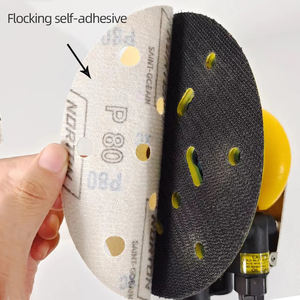 Papel de <span class=keywords><strong>Lija</strong></span> de Disco <span class=keywords><strong>Norton</strong></span> de 6 Pulgadas (150 mm) con 17 Agujeros para Aplicación en Seco, para Lijar Superficies con Pintura Vieja, Pulir Metal y Madera - Product Image 4