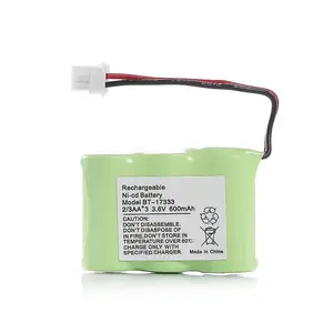 Handset Telephone Rechargeable Battery 2/3AA 3.6V NI-CD Cordless Phone Battery Compatible with BT17333 BT27333 BT-17233 BT17233