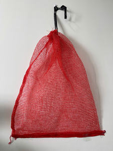 <b>Mint</b> Green Medium HDPE Mesh Bags Breathable High Quality Logo Blow Molding Cutting Drawstring Closure for Agricultural Use - Product Image 6