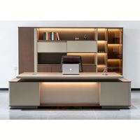 Bureau d'ordinateur moderne en bois, table de bureau, mobilier de direction pour bureau à domicile, bureau d'appartement