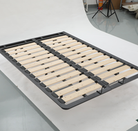 Cadre de lit en bois sur mesure, design Queen, installation et démontage rapides