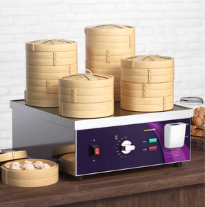 เครื่องนึ่งอาหารอัตโนมัติ สเตนเลสสตีล สำหรับใช้ในเชิงพาณิชย์ ไฟฟ้าอเนกประสงค์ สำหรับนึ่งขนมปัง ข้าว และอื่นๆ ยี่ห้อ Yuqi 3000W ใช้งานสะดวก - Product Image 5