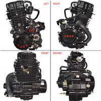 Moteur d'éjecteur à quatre temps monocylindre de Tricycle refroidi à l'eau de moto de haute qualité CQJB 300cc
