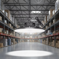 Projecteur linéaire industriel à anneau lumineux 100W IP65 en aluminium avec garantie de 5 ans pour atelier, entrepôt, garage