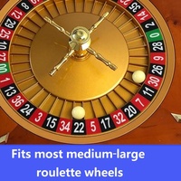 Harz-Roulette-Rad-Kugeln 12mm 15mm 18mm 20mm 22mm Elfenbein für Casino-Roulette-Tischspiel Großhandel Dropshipping