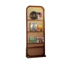 Paravent en rotin massif de style japonais DISHI pour entrée, mobile, rétro, style français, étagère de rangement pour magazines et livres