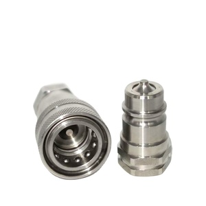 Raccord hydraulique ISO 7241-A en acier inoxydable à double coupure G1/Ball, raccords rapides, coupleur de déconnexion - Product Image 6