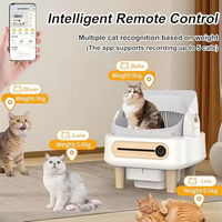Bac à litière automatique pour chat avec contrôle à distance via application 5G, toilettes pour chat autonettoyantes, capteurs de sécurité, compatible avec plusieurs chats, fabrication OEM personnalisée